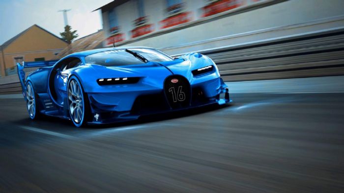 Το παιχνίδι έγινε πραγματικότητα.  Η Bugatti Vision Gran Turismo, που είχε δημιουργηθεί για το παιχνίδι Gran Turismo 6, πήρε σάρκα και οστά!
